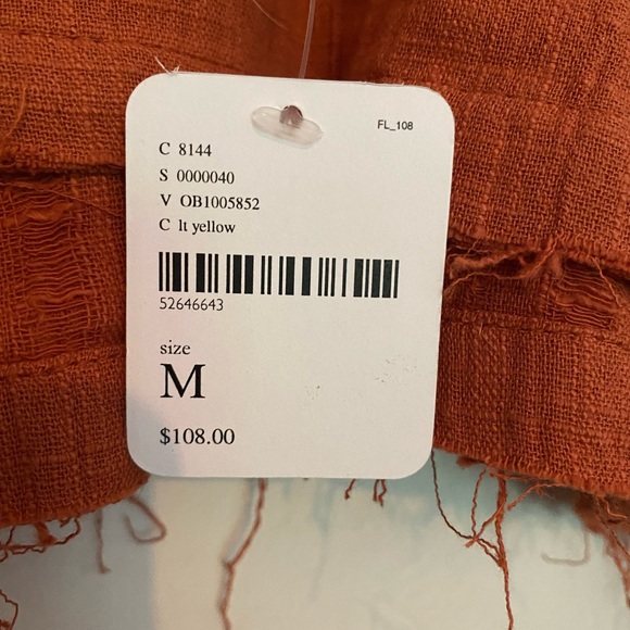 FREE PEOPLE long sleeve cotton shirt (new w/ tags) - Picture 6 of 6